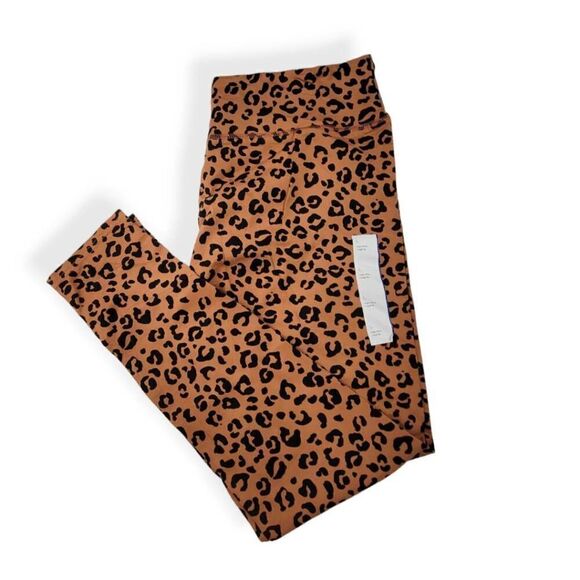 Wild Fable Leopard  Print Leggings Medium Junior - Picture 3 of 5